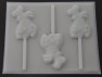 341sp Silly Dog Face Chocolate or Hard Candy Lollipop Mold
